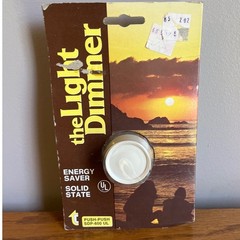 Vintage The Light Dimmer Push On/Off Round Light Switch – NOS