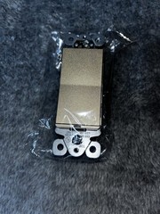 Lighted Decorator Switch, Gold Matte Finish Single Pole