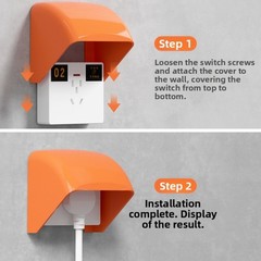 Waterproof Cover for Outdoor Wall Mounted Power Socket with Safety Features