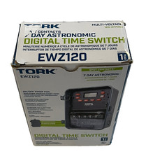 TORK EWZ120 7-Day Astronomic Digital Time Switch 120-277V 30A New Open Box