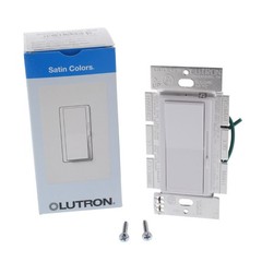 Lutron White Single Pole Dimmer Switch 450W Magnetic Low Voltage Light Control
