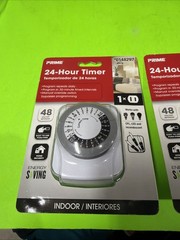 Prime Indoor 24- Hour Timer #0148297 New In Package Lot Bundle Of 2 Timers