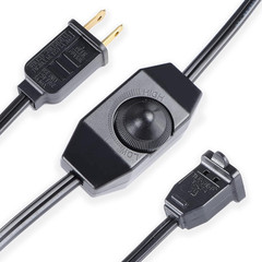 Lamp Dimmer Switch Extension Cord Plug in Dimmer – Rotary Control for 150 Watt D