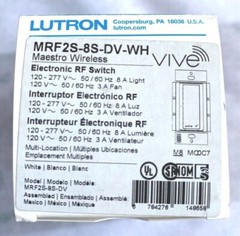 Lutron MRF2S-8S-DV-WH Maestro Wireless VIVE RF Switch NEW IN BOX Price EACH