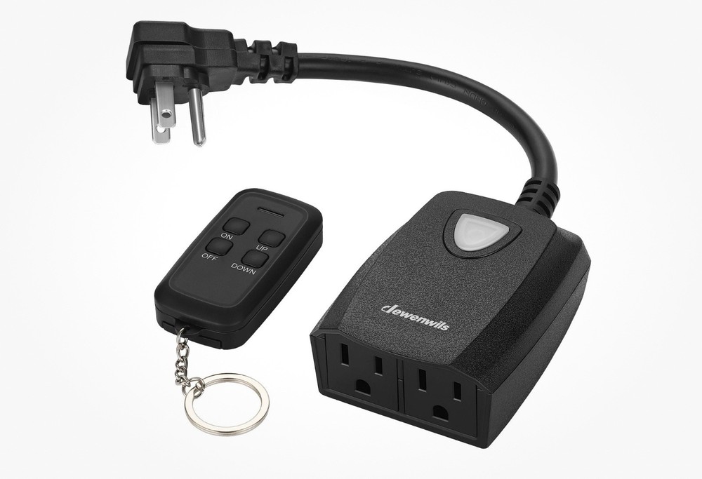 DEWENWILS Outdoor Dimmer for String Lights, Remote Control Light Dimmer Plug in