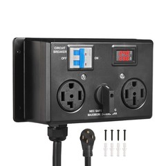 Manual EV Charging Switch, NEMA 14 – 30P to 14 – 30R & 14 – 50R, 24A 240V
