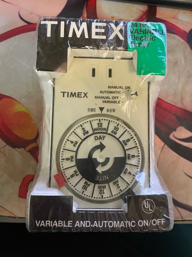 Timex 24-Hour Electric Timer, new in package, antique white color 8511-002