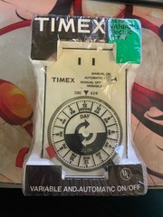 Timex 24-Hour Electric Timer, new in package, antique white color 8511-002