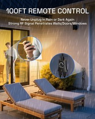 HBN Outdoor Light Timer with Remote Control, Waterproof Light Sensor Timer, 1…