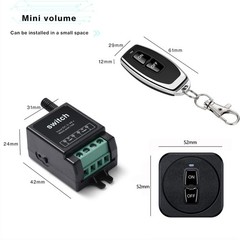 Mini12v Remote Control Switch,12v Wireless Remote Switch with10a Relay, DC 5v…
