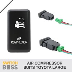 Push Switch WHITE LED 50 STYLES suit Toyota LARGE OEM Landcruiser Prado Hilux