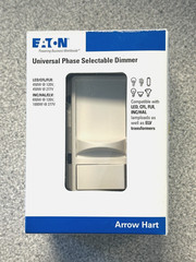 NEW Eaton SUF7-W White Universal Slide Dimmer 120/277V LED CFL ELV INC HAL FLR