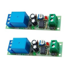2PCS DC12V NE555 Timer Board Adjustable Time Delay Relay with NO Terminals