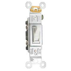 2-Pack 15 Amp Toggle Light Switch, Single Pole, Residential/Commercial Grade, On