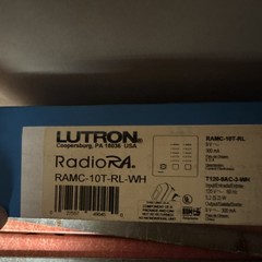 Lutron RAMC-10T-RL-WH Dimmer Radio Module Light Control 120V White