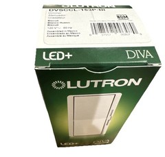 Lutron Diva DVCL-153PR-WH 120V Single Location or 3Way CFL/Digital LED Dimmer H1