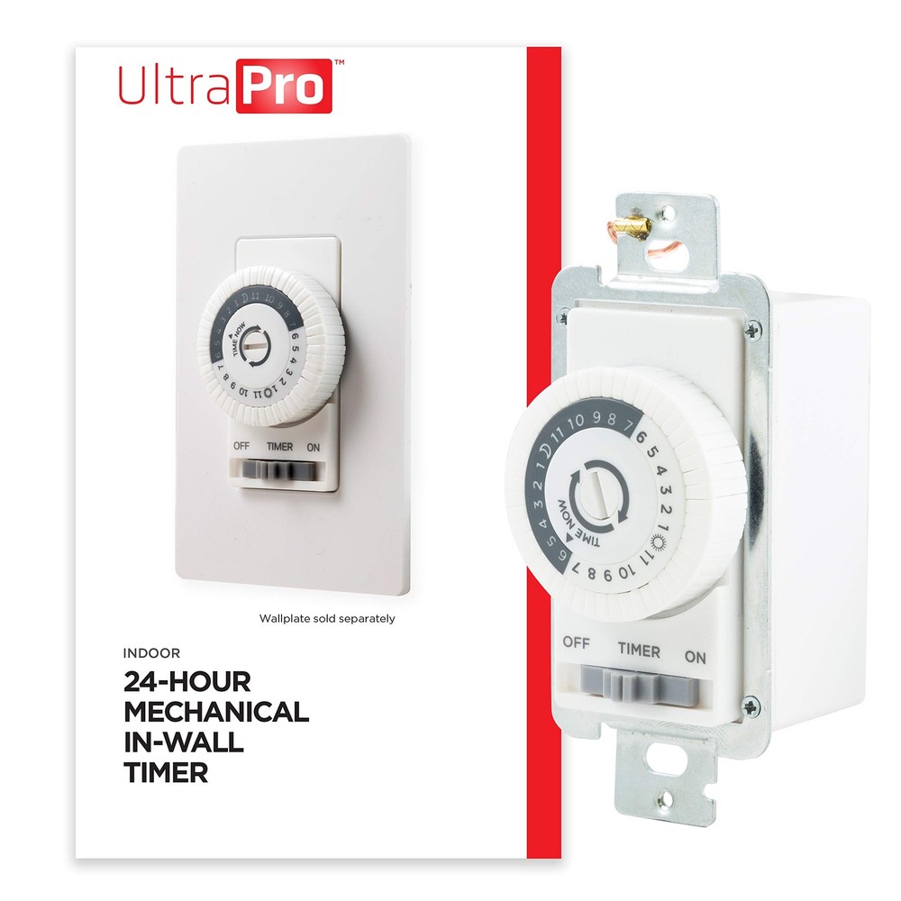 UltraPro 24-Hour Indoor Mechanical In-Wall Timer, 30 1 Pack,