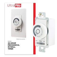 UltraPro 24-Hour Indoor Mechanical In-Wall Timer, 30 1 Pack,