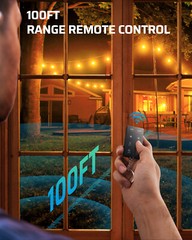 DEWENWILS Outdoor Dimmer for String Lights, 125V Dimmer Plug with 100FT Remote