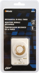 Woods 59745 59745WD 24-Hour Mechanical Converts a Wall Light Switch to Timer (Wh