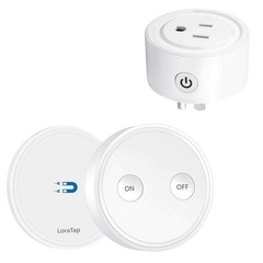 Mini Remote Control Outlet Plug Adapter, 656ft Range Wireless Light Switch fo…