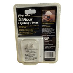 First Alert 24 Hour Lighting Timer Model LS220 Home Security Multiple ON/OFF