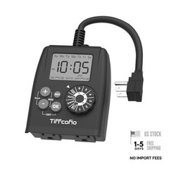 Digital Outdoor Timer Outlet, Dial Programmable Method, Digital, 1 PACK