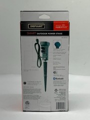 Defiant Smart Outdoor 4 ft. 6-Outlet Power Stake Timer Powered by Hubspace