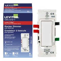 Lever Edge Rocker Slide Dimmer Switch for LED/Incandescent Bulbs, 150 Watt, S…