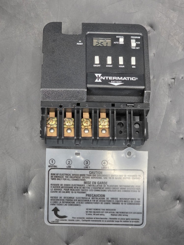Intermatic EH10 Electronic Timer 24 HR 7 Days,Spst ( for parts )