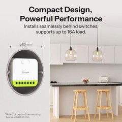 MINI Duo 2-Channel Zigbee Smart Switch, Zigbee 3.0, 16A Total Load, Remote & …