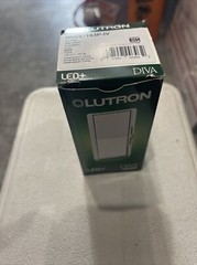 1-Lutron Diva Rocker Paddle Dimmer Switch LED Halogen Incandescent 1 Pole/3Way