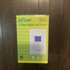 BN-LINK 7 Day Programmable In-Wall Timer Switch – White