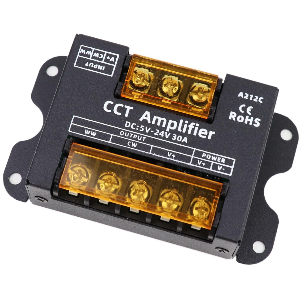 2 Channel LED PWM Dual Color Temperature LED Amplifier DC5-24V 30A
