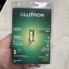 Lutron TGCL-153PH-IV Single Pole or 3-Way Dimmer CL Toggler Ivory