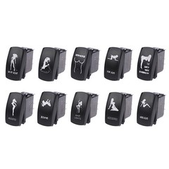 1pcs 5 Pin Car Boat Caravan Rocker Switches Waterproof 12V/24V Rocker Switch GA