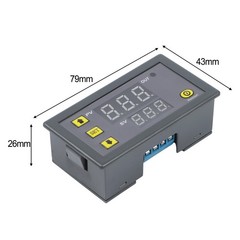 220 Volt Digital Cycle For Timer Relay with Delay Function and Dual LED Display