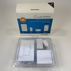 Lutron Caseta Wireless Dimmer Kit with Smart Bridge, White, P-BDG-PKG1W