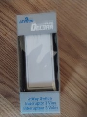 LEVITON Light Almond 3-Way Switch 5693 Decora Plus 15 Amp 5693 120/277v 1 Per A1