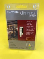 NEW LUTRON AY-603PH-IV 3 Way Incandescent/Halogen 600 Watt Ivory Dimmer