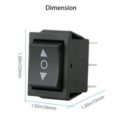 6-Pin DPDT 20 Amp Double Pole Double Throw Momentary Rocker Switch Repair Tools
