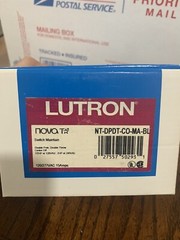 Lutron NT-DPDT-CO-MA-BL Maintained Contact LinearSlide Switch 30A 120/277V Black