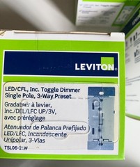 LOT OF 5 Leviton Toggle Slide Dimmer Switch White TSL06-1LW, Factory Sealed