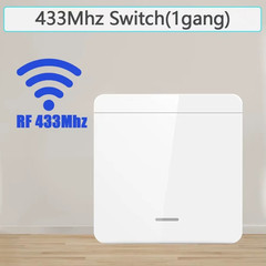 86 Wireless RF 433MHz Wall Switch 1/2/3 Gang Remote Control Mini Relay LED Light
