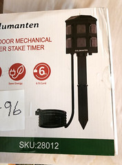 Outdoor Power Stake Timer Mechanical Outdoor Timer Waterproof 6 ft NIB B/95,96