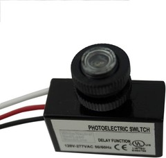 AC 90V-277V Outdoor Sensor Photoelectric Switch, 90V-277V, Black