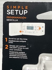 2x-my Touch Smart SimpleSetPlug-In Timer Schedule indoor lights Or Other Devices