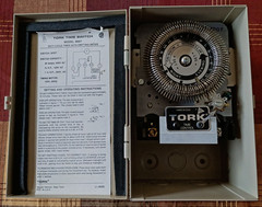 Tork 8007 Time Switch-24 Hour w/Skip-A-Day Duty Cycle-20A, 120V, 60HZ-Untested