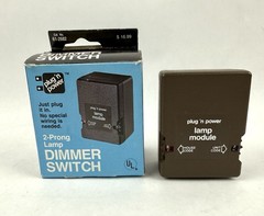 Radio Shack 2-Prong Lamp Dimmer Module 61-2682 Plug N’ Power Remote Control