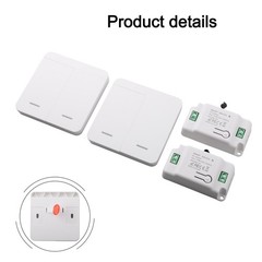 Long Range RF Wireless Light Control Kit Featuring Compact Design Receivers